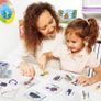 Flash Cards for Toddlers Educational Flash Cards 4 Pack Preschool Learning Flash Cards with Animals, Fruits, Transportation, Body Parts Waterproof Baby Flashcards for 2-6 Year Olds Image 7
