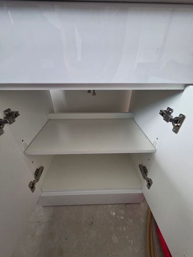 White Bathroom Vanity UnitWhite Bathroom Vanity Unit, Basin and Chrome Tap  Excellent Condition