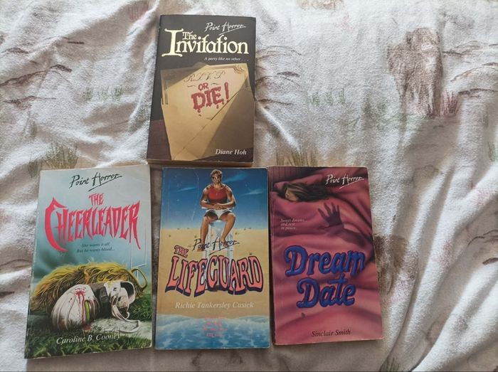 Point horror books Vintage 90s books for teenagers.
