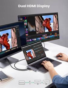 4k 3d 5-in-2 USB-C Multifunction hdmi Adapter