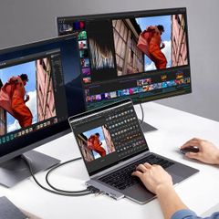 4k 3d 5-in-2 USB-C Multifunction hdmi Adapter