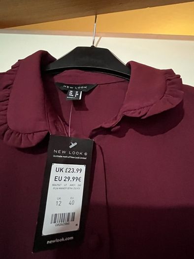 New Look wine dress BNWT