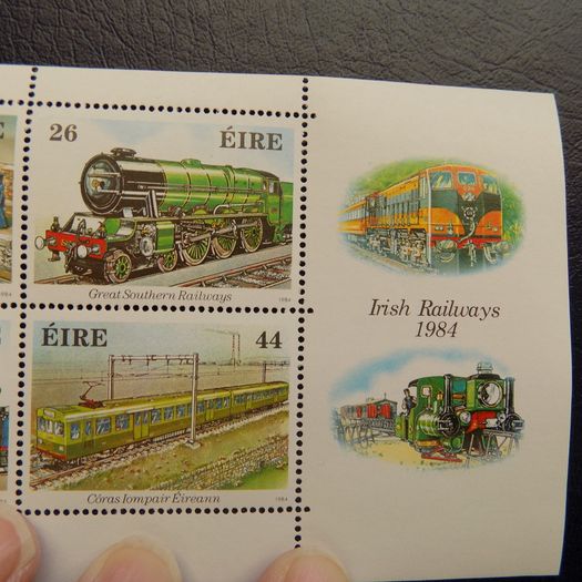 Irish Railways 1984.Mini Sheet.150th Anniversary.Mint never hinged.