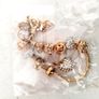 Elegant Golden and Silver Heart Bracelets Image 3