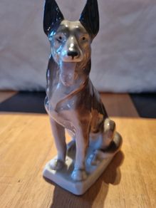 Vintage Porcelain Dog Figurine