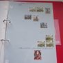 A collection of stamps from Isle of Man and Israel on albums pages (1950-1998) in the binder Image 2