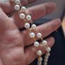 Vintage Faux Pearl Necklace Small Beads Image 2