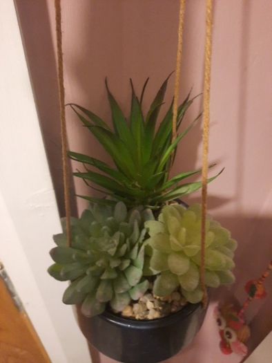 faux hanging plant