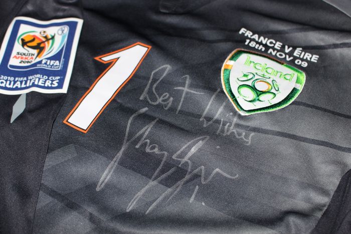 Shay Given Republic Of Ireland Signed Player Issue Goalkeeper Jersey Shirt Umbro
