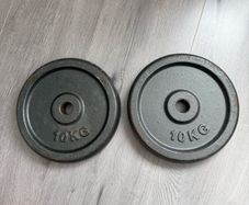 10kg weight plates x2