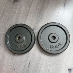 10kg weight plates x2