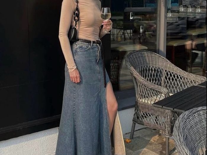 Primark Penney's Rita Ora jeans maxi skirt