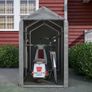 Garden Waterproof Anti-UV Bike Storage Tent Bicycle Motorcycle Shed Shelter Outdoor Backyard Steel Frame PE Cover Zipper Door Small Grey Image 3