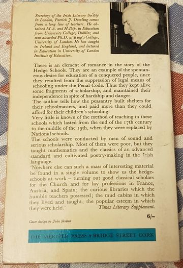 The Hedge Schools Of Ireland by P.J. Dowling