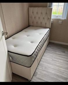 New Stylish SINGLE ,Double, King And Superking Sizes Divan Beds Instock. Tufted Memory Foam Mattresses And Optional Drawers Available