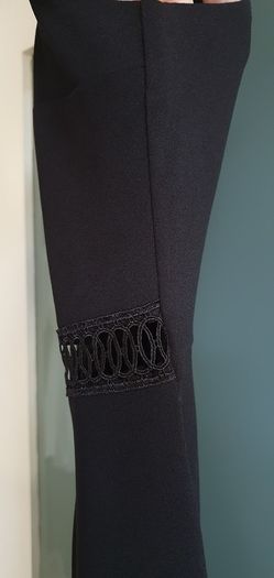 NEW LOOK black cropped leg jumpsuit Sz 10