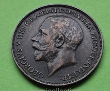 United Kingdom 1913 year Penny.
