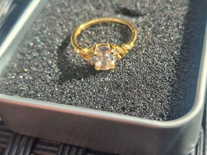 Beautiful Gold-plated S925 Sterling Silver Ring