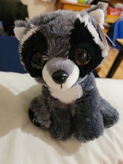 Aurora Dreamy Eyes Rascal Racoon Brand New Teddy Soft Toy Plush