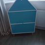 Kids doll house shaped book case storage unit Image 2