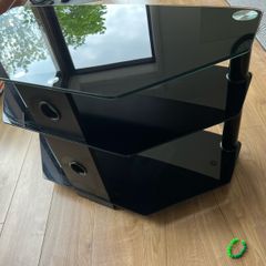 Black Glass TV Unit