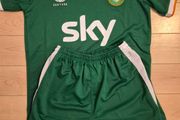 Ireland home kids jersey and shorts size 2-3 and 4 - 5years old