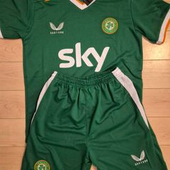 Ireland home kids jersey and shorts