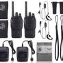 8 Pack 88E Long Range Walkie Talkie USB Rechargeable 16CH Walky Talky Radio with Earpieces and LED Light Voice Prompt for Field Survival Biking and Hiking MULTIPLE OPTIONS AVAILABLE, SEE DESCRIPTION (FREE POSTAGE) Image 4