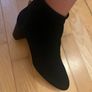 Zara suede black ankle boots Image 3