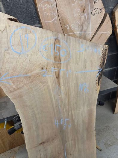 Live Edge Sycamore slab - Kiln Dried