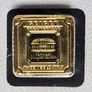 Gold Bar Geiger original - 1 gram .9999 square in capsule assay Image 3