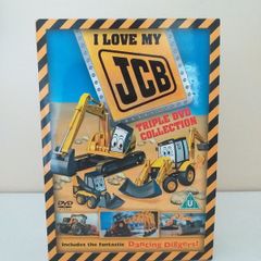 I LOVE MY JCB DVD Boxset Of 3 DVD's Children's Cartoons For Kids 2 - 7+