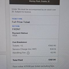 Florence & The Machine front standing Marley Park Sunday