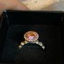 Rose quarts sterling silver (Spinning) ring Image 2
