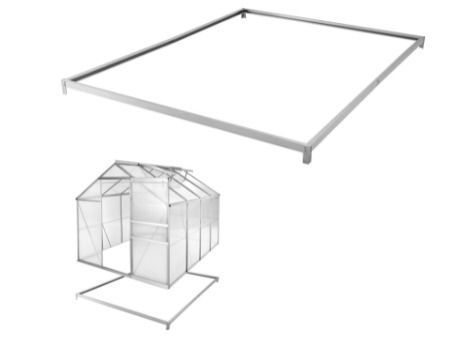 Aluminium Greenhouse Garden Greenhouse Various Models 250 x 185 x 195 cm with Base