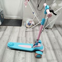 Foldable 3-Wheel Kids Scooter with Hand Brake & Adjustable Height + Special Offer: 2 IKEA Stools