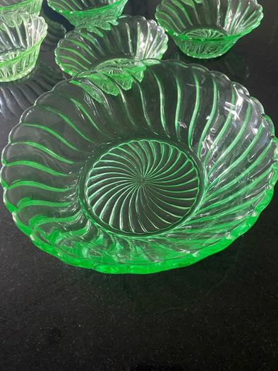 Vintage circa 1930s 7 piece fruit set