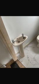 toilet and sink set