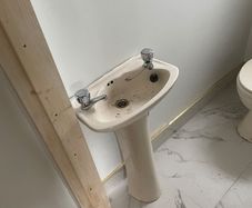 toilet and sink set