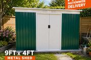 Metal shed 9ft x 4ft