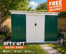 Metal shed 9ft x 4ft