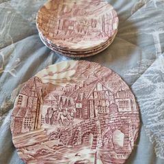 The post house alfred meakin  plate and saucers