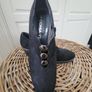 Brand new black COMART italian wedge shoes Image 2