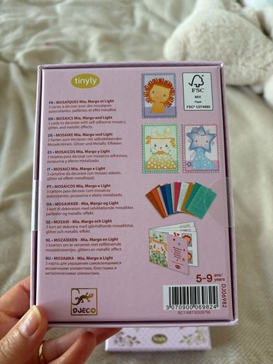 Each box 9 Eur- Creation Set - Tinyly Mosaics - Stella, Mushy & Minko