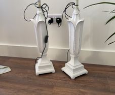Pair of tall table lamps