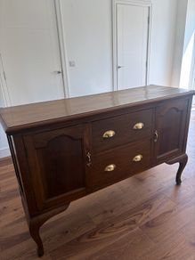 Antique solid oak sideboard