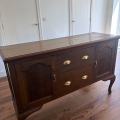 Antique solid oak sideboard