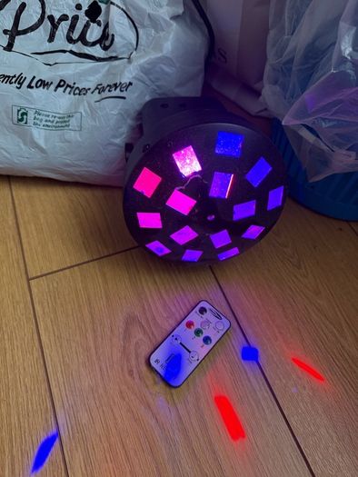 Showtec Bumper Mushroom LED Disco Light Effect with IR Remote Boxed Party Light