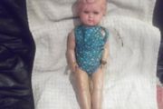 a vintage baby doll.hard plastic
