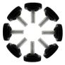 Partington Super Dreadnought filled speaker stands Image 9